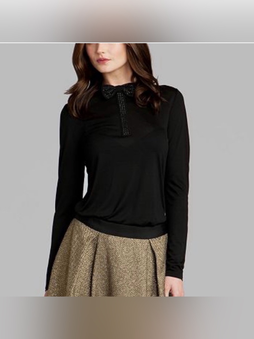 Ted Baker London Embellished Bow Top Size 1 Small - Picture 5 of 7